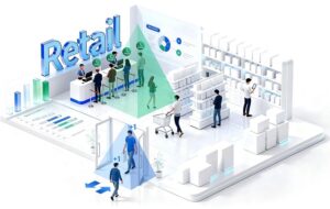スマートリテール 人流分析のイメージ