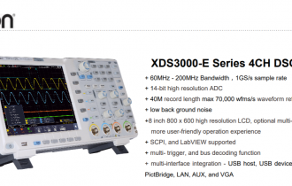 XDS3000-E Series 4CH DSO